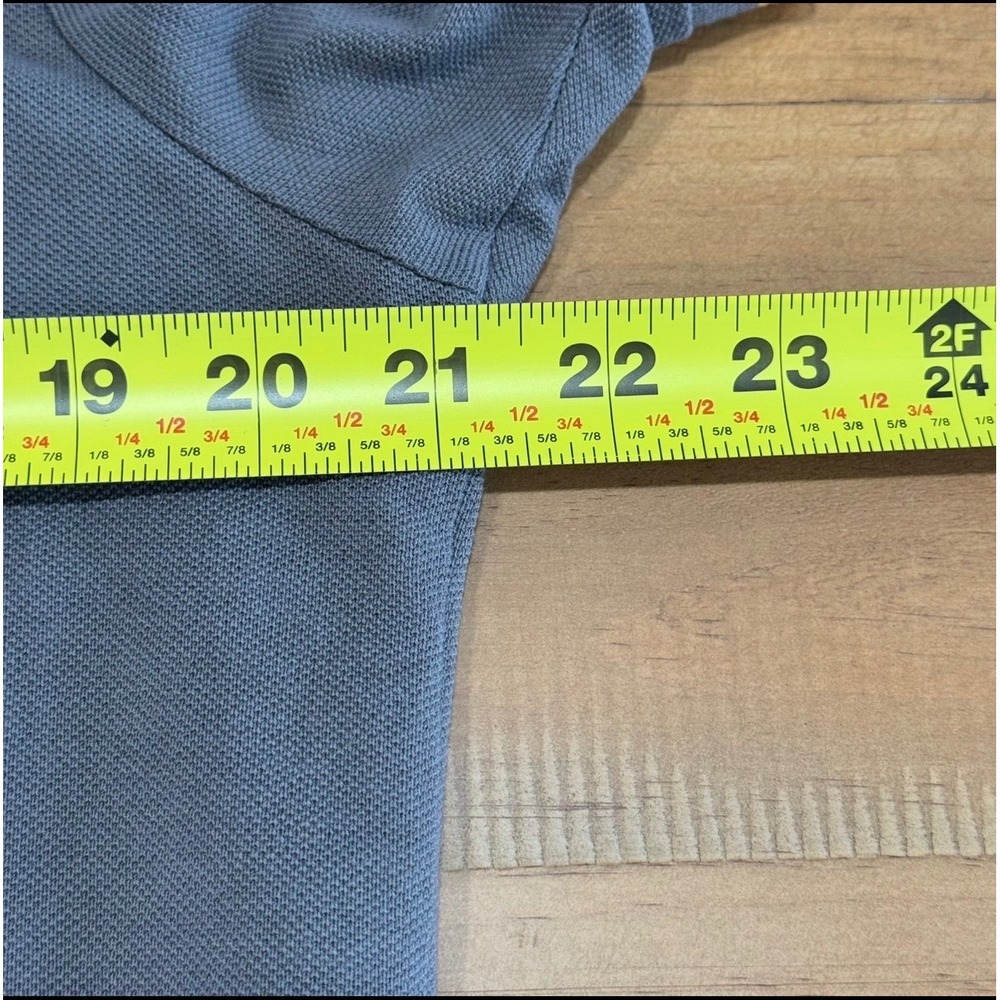 Prada Mens XL Polo Shirt Grey Yellow Panther Embroidered Tipped Cotton Pique - Picture 7 of 12